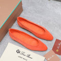 CLASSIC BALLET SHOES IN ORANGE SUEDUE