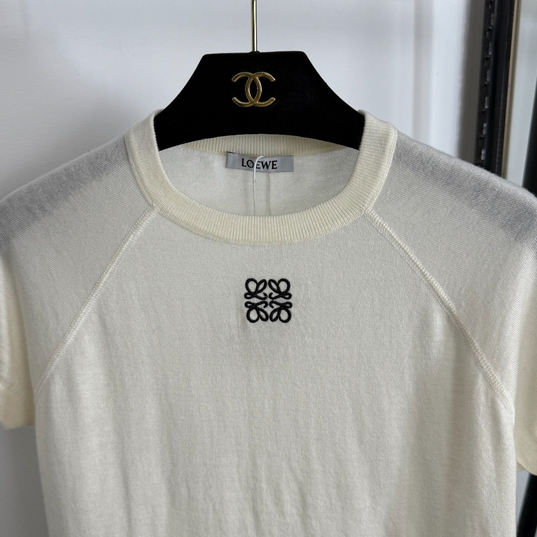 LOEWE SHORT-SLEEVE KNIT TOP STYLE 113