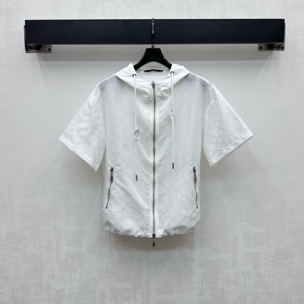 LOUIS VUITTON LV 25S HOODED SUN-PROTECTION JACKET AND SHORTS SET 264578