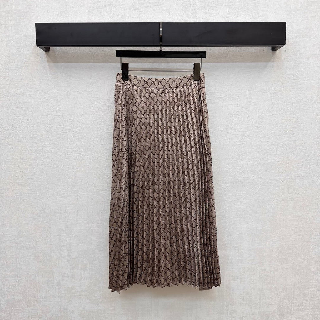 GUCCI 25S PLEATED DRESS IN TWILL FABRIC YB 264500