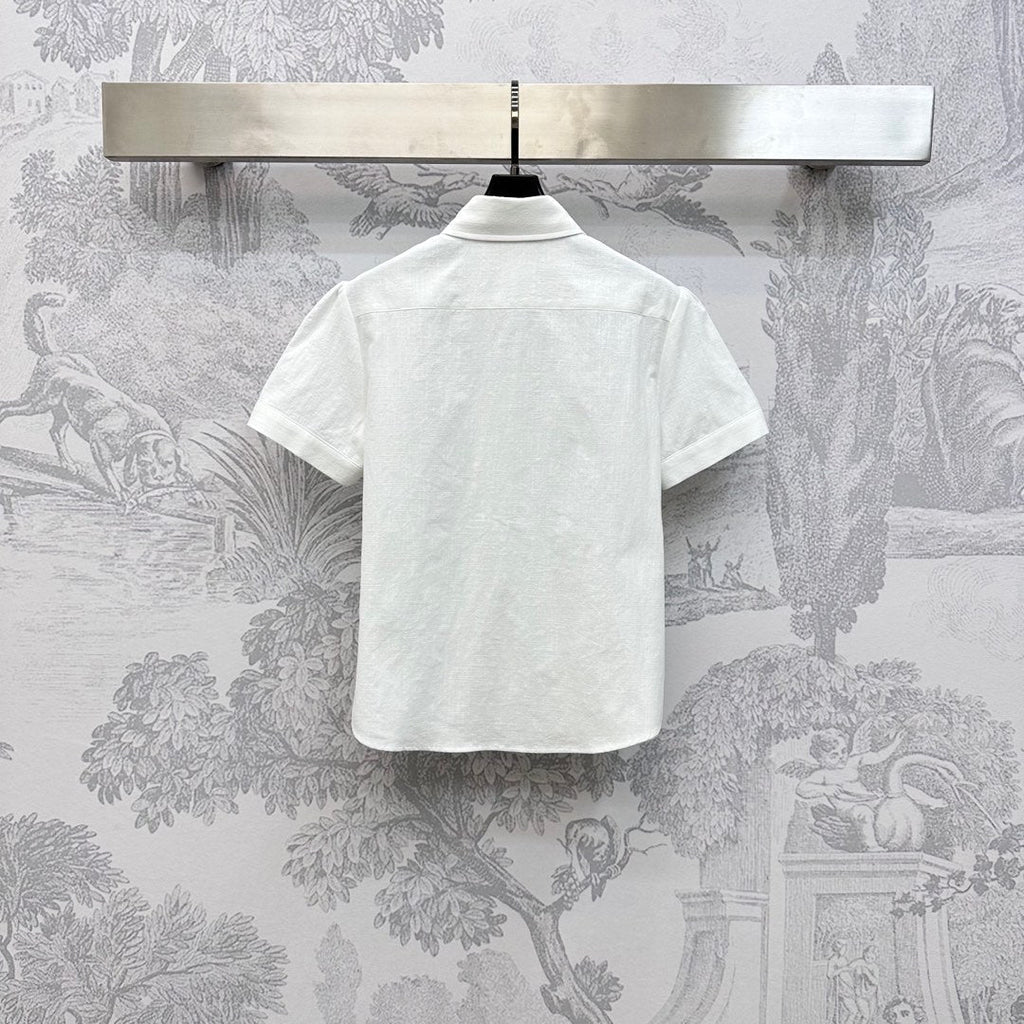 RALPH LAUREN SHORT-SLEEVE SHIRT WHITE 274774