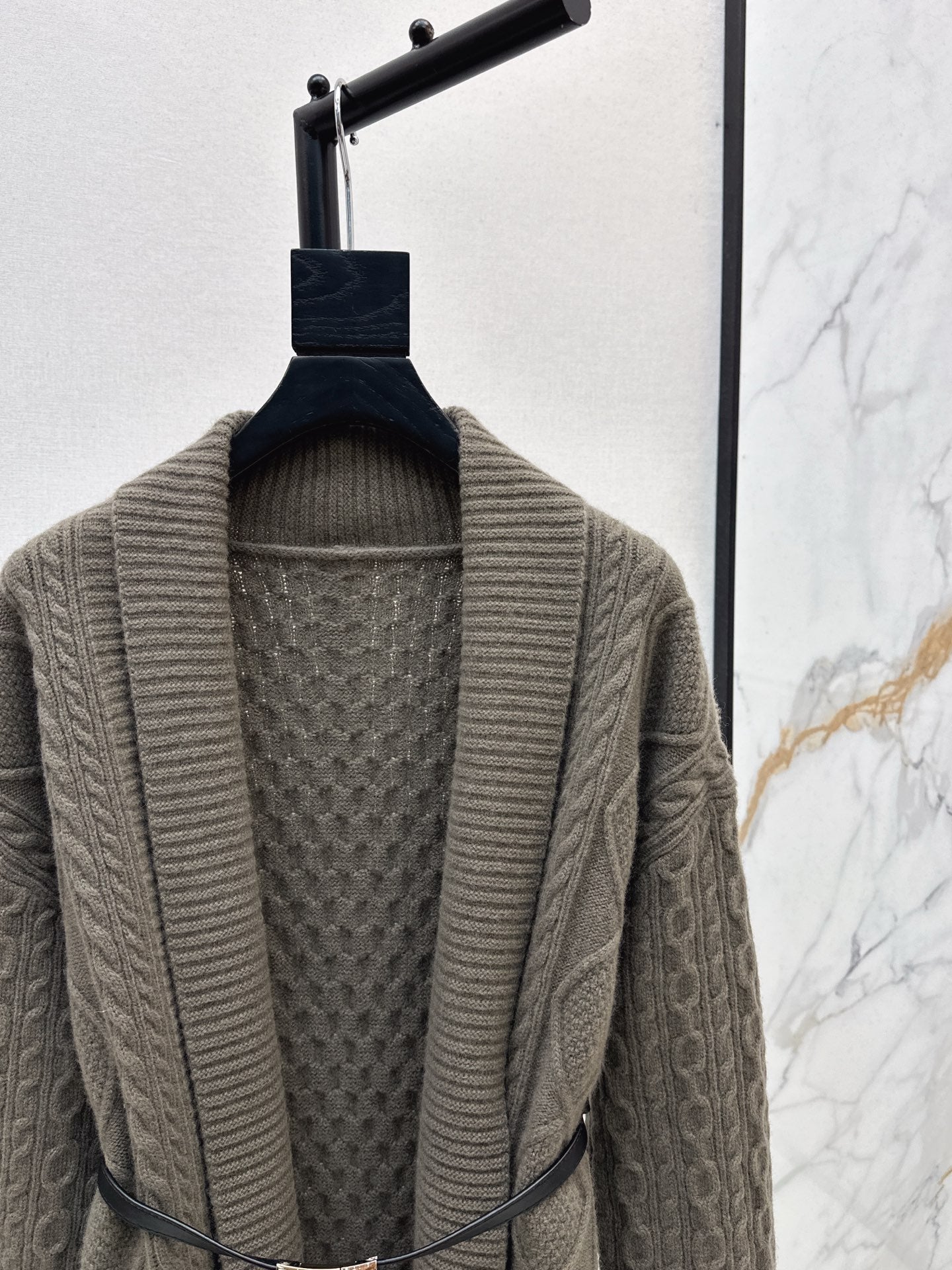 HERMES HERMES 25S LONG KNIT CARDIGAN 99430