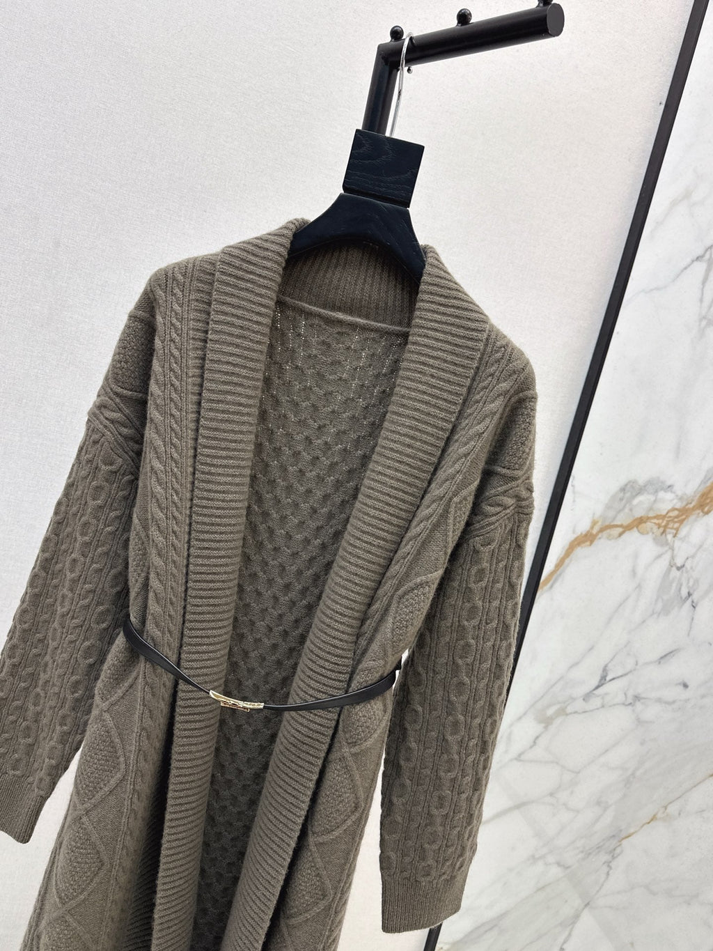 HERMES HERMES 25S LONG KNIT CARDIGAN 99430