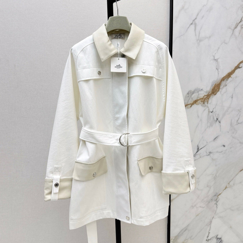 HERMES HERMES 25S LONG WINDJACKET 99430