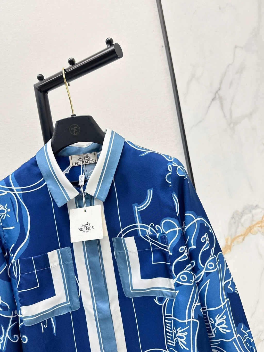 HERMES HERMES 25S SILK SHIRT 426