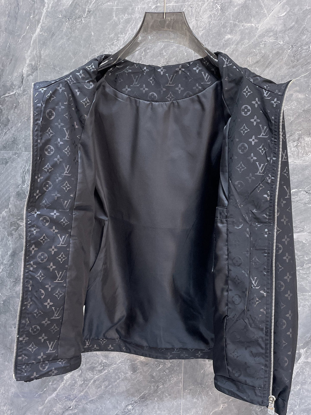 LOUIS VUITTON LV BLACK MONOGRAM JACKET 239555