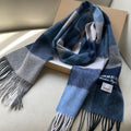 SCARF 180 CM IN BLUE CASHMERE 402220