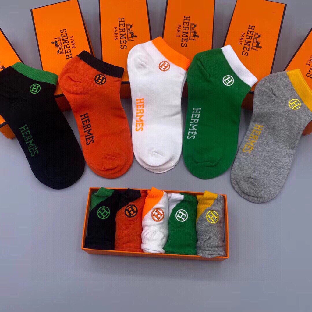 HERMES LOW-CUT SOCKS 193244 (1 BOX)