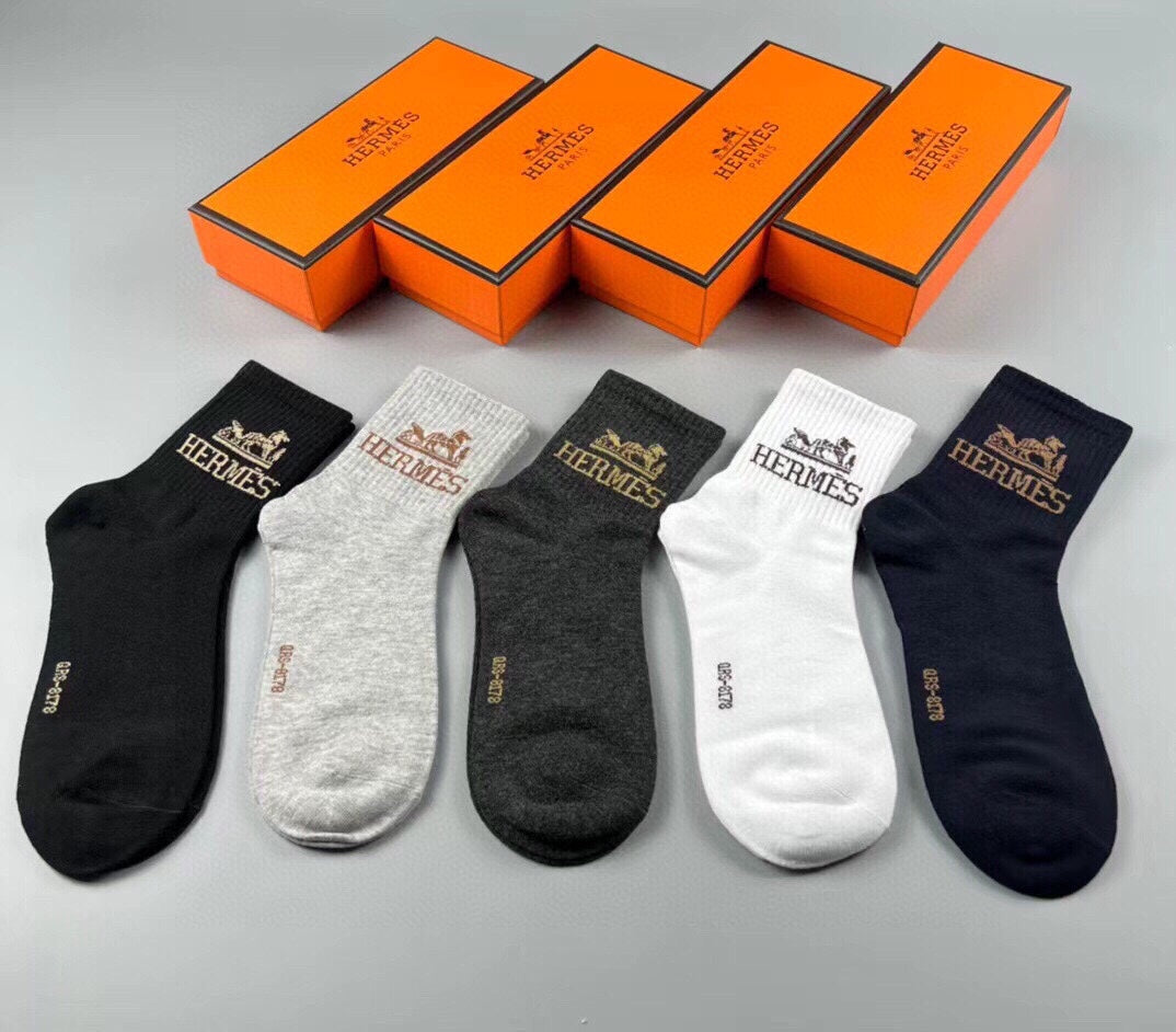 HERMES LOW-CUT SOCKS 282996 (1 BOX)