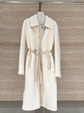 HERMES 25S LONG SHEARLING COAT 472