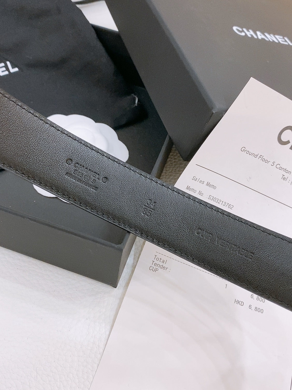 CHANEL DOUBLE C BELT 30MM IN BLACK QUILTED LAMBSKIN WITH GOLD RESIN BUCKLE ENGRAVED LOGO