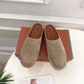 LP 25S MULES IN MOCHA BROWN SUEDE